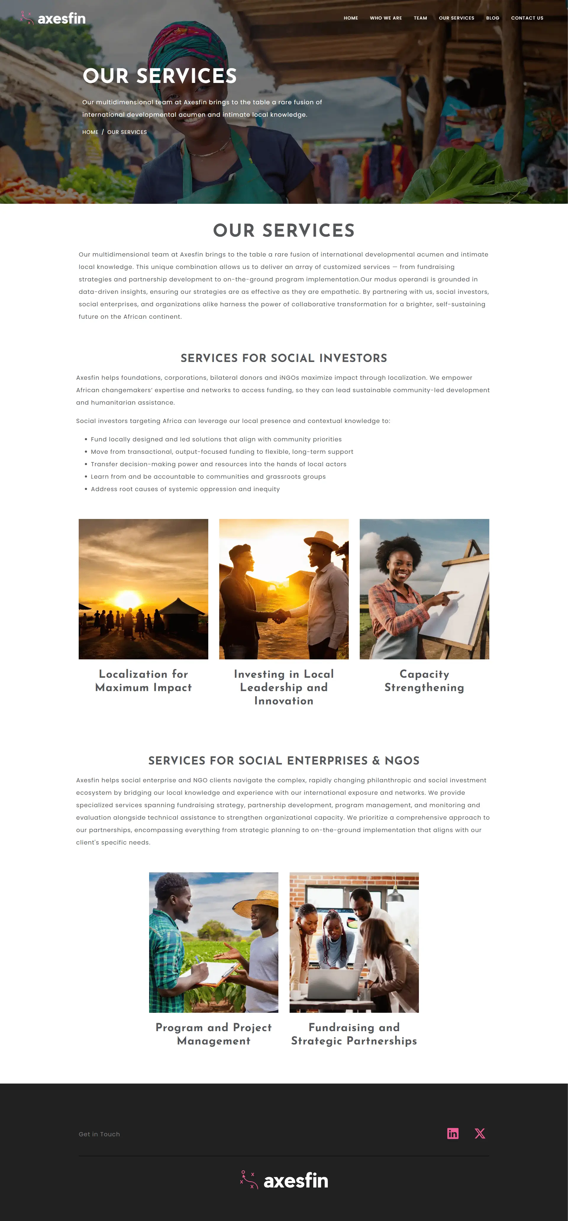 Services Offered by Axesfin
