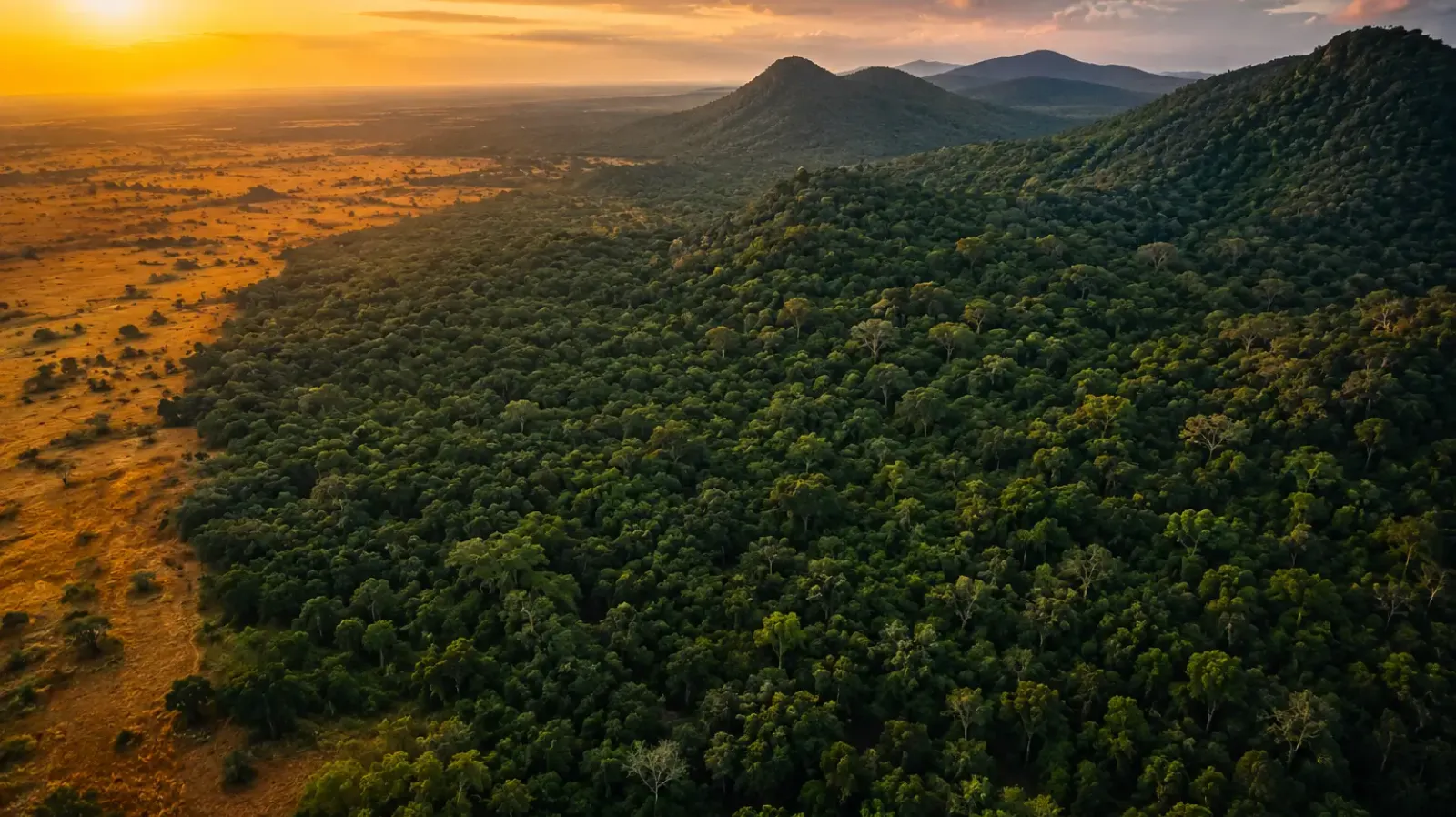 Conservation technology website for Chyulu Hills REDD+ carbon project showing 3D Google Maps integration and geographic data visualization for multiple conservation areas